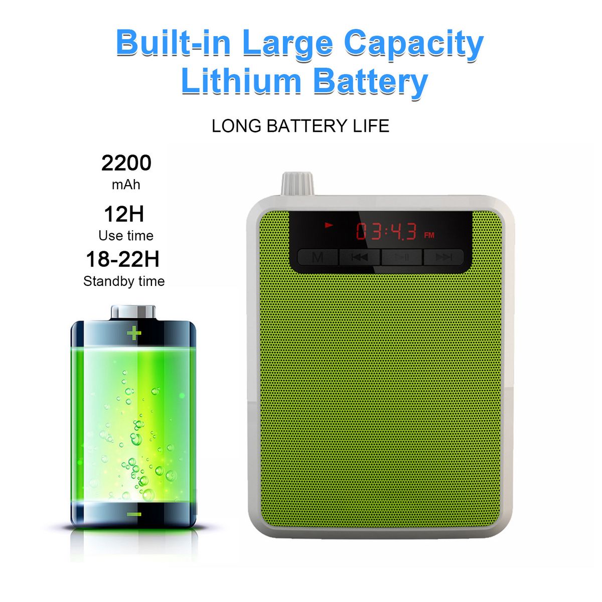 Portable Voice Amplifier Rechargeable Vioce Amplifier With