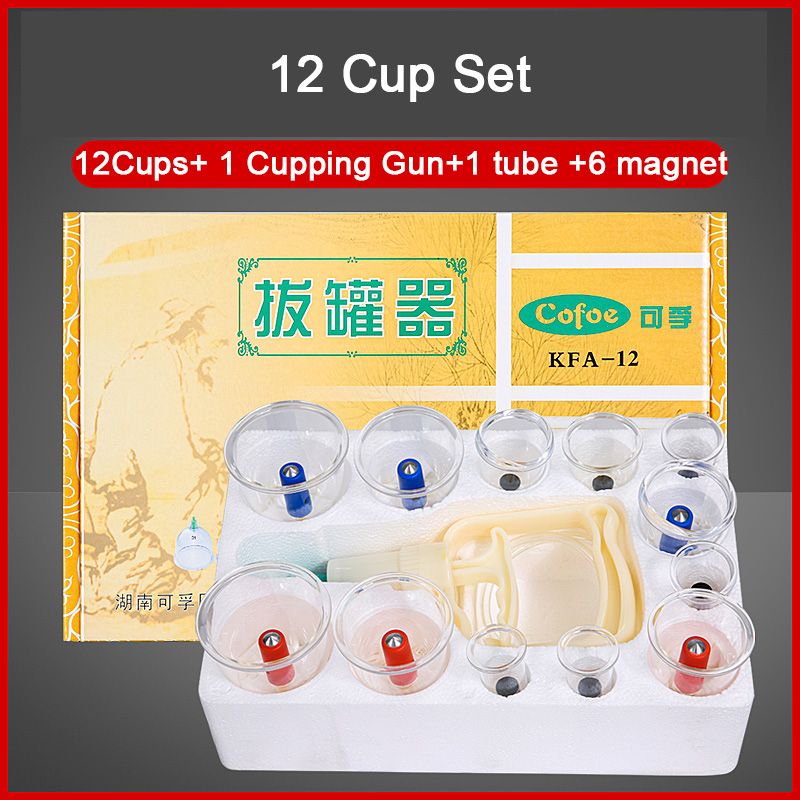 Chinese Body Cups Cupping Set Acupuncture Magnet Vacuum Cofoe 24/12/6 Therapy Medical Sucker Massage Massage Suction Cans