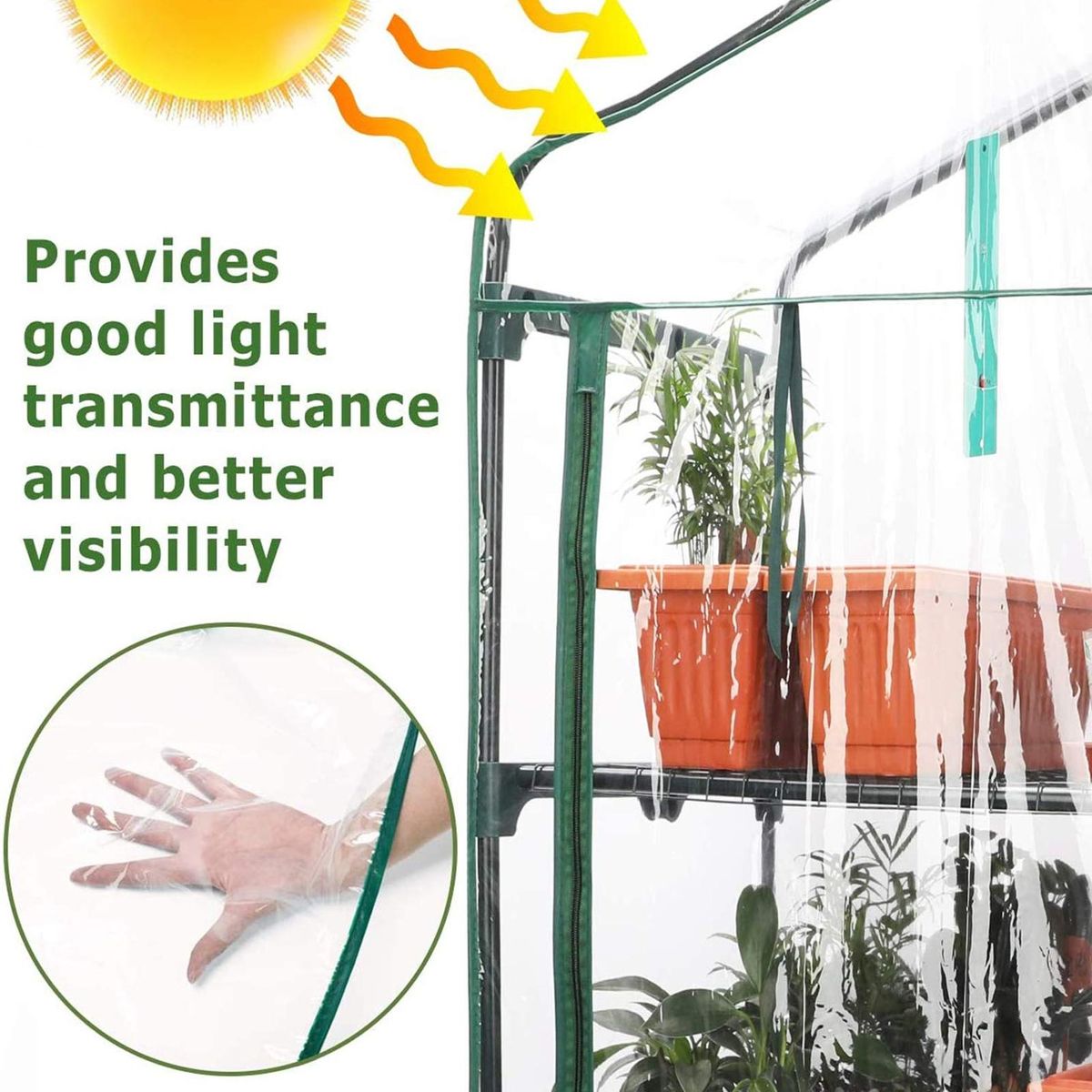 Greenhouse Replacement Cover Optimal Sunlight Greenhouse for Plant