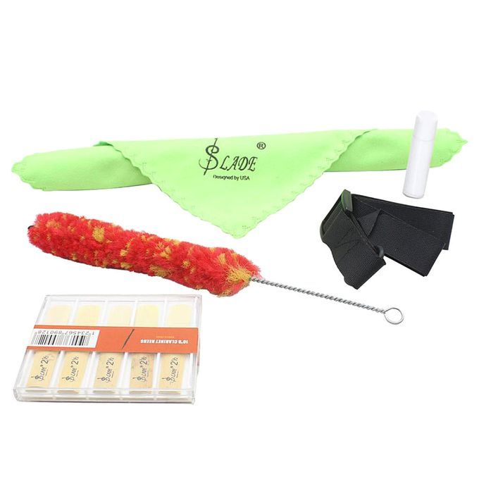 Clarinet Adjustable Neck Strap Reed Cleaning Cloth Brush Accessories