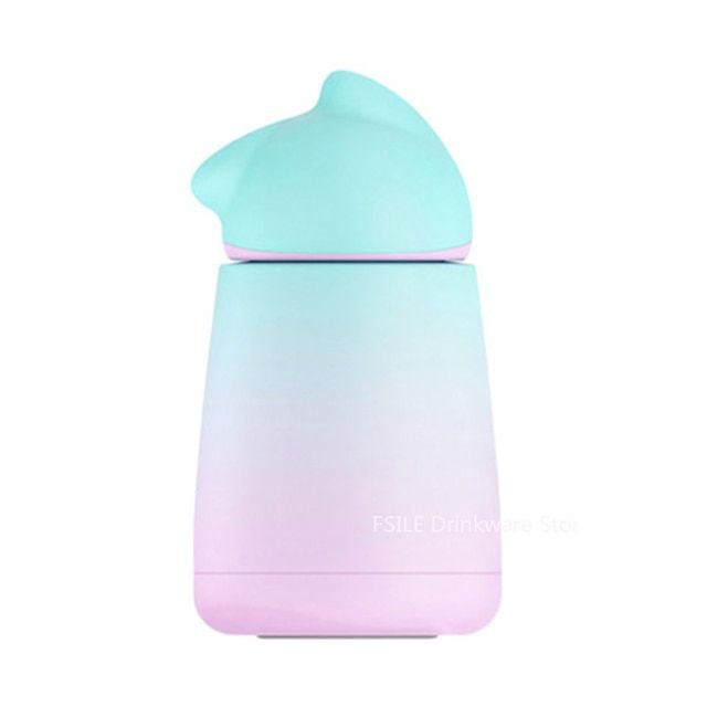 Cute Smart Cat Stainless Steel Thermos Mug Thermo Baby Cup