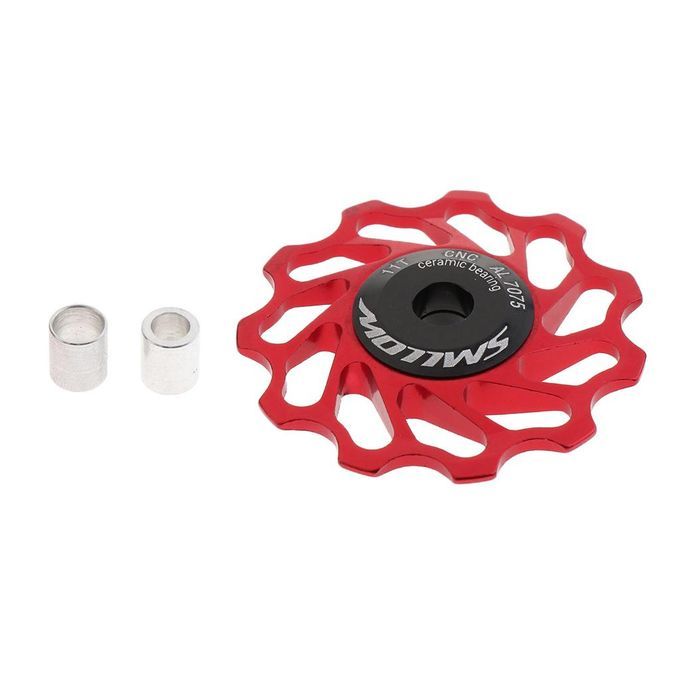 Ceramic Disc Derailleur Bearing For Bicycle Jockey Wheel Black