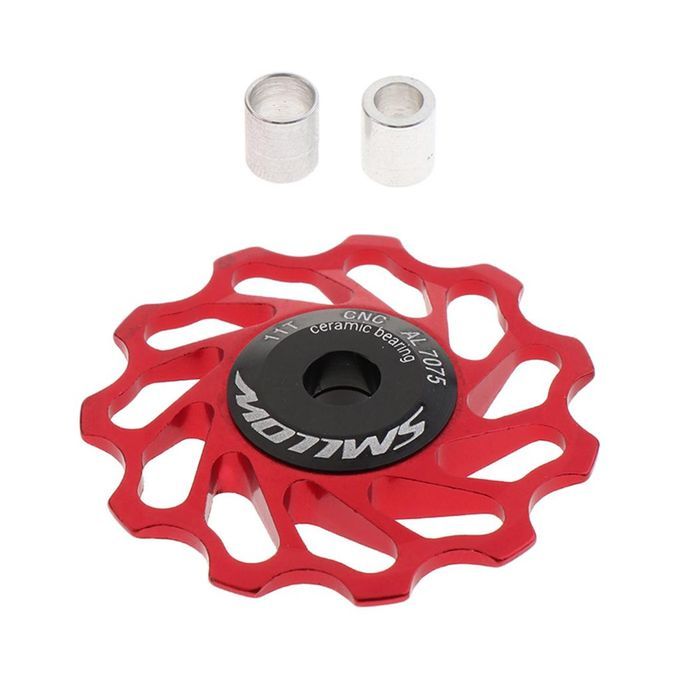 Ceramic Disc Derailleur Bearing For Bicycle Jockey Wheel Black