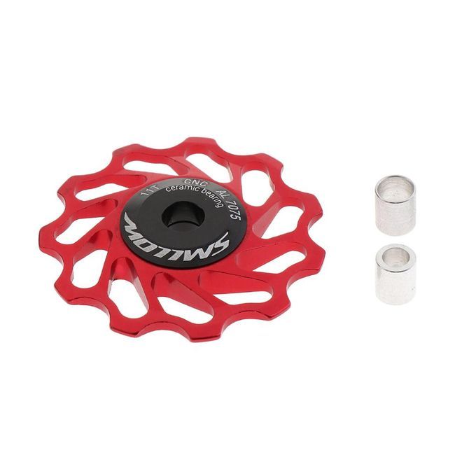 Ceramic Disc Derailleur Bearing For Bicycle Jockey Wheel Black