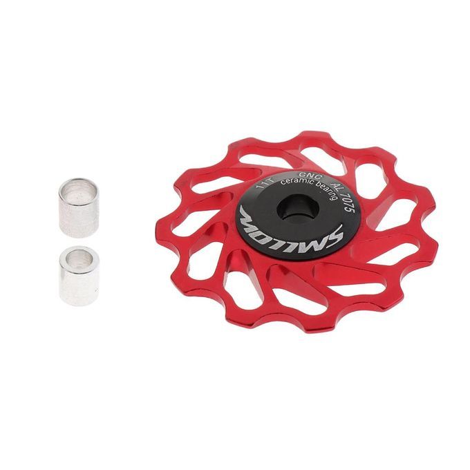 Ceramic Disc Derailleur Bearing For Bicycle Jockey Wheel Black