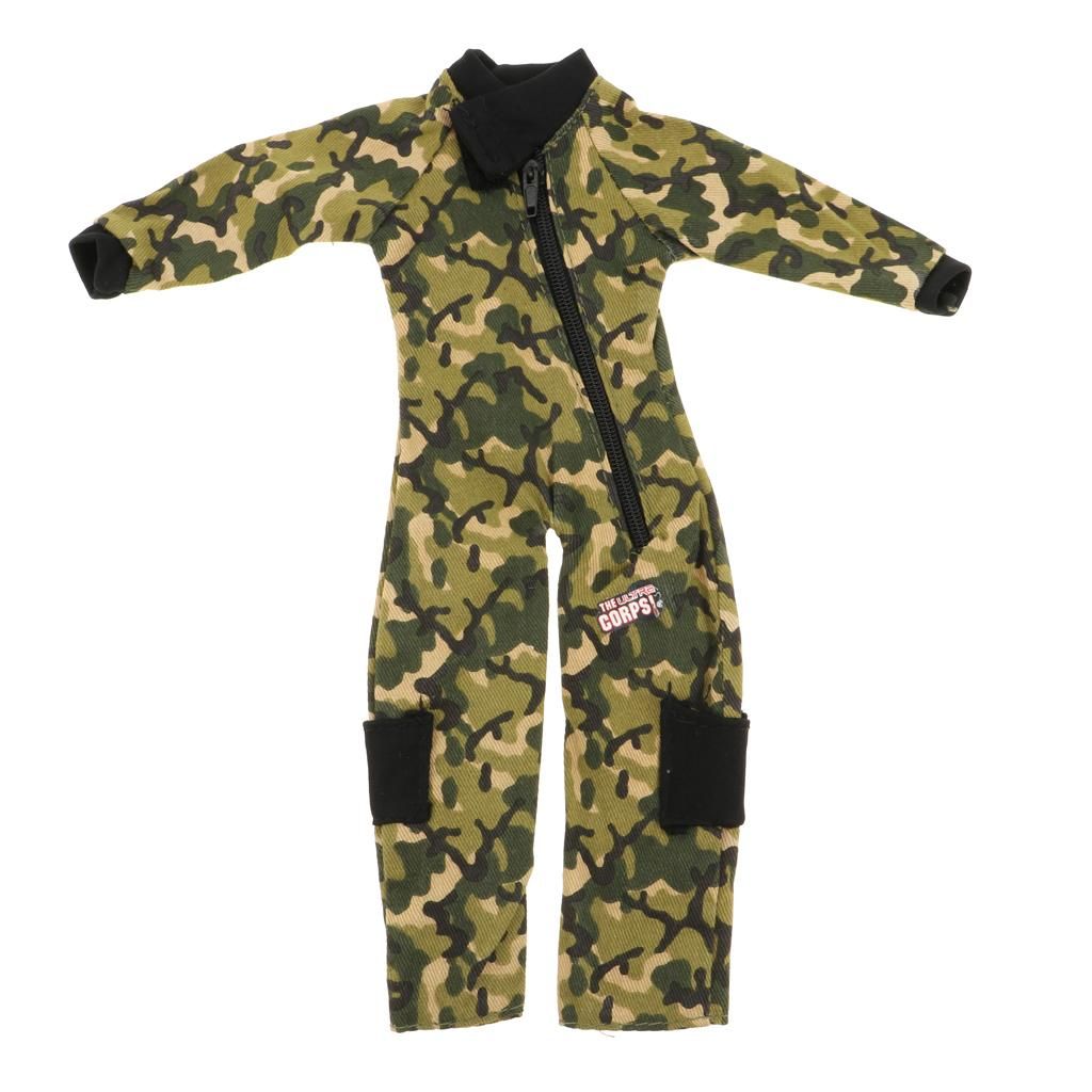 2x 1/6 Soldier Dolls Clothing - Firefighter Uniform Costume Pants &