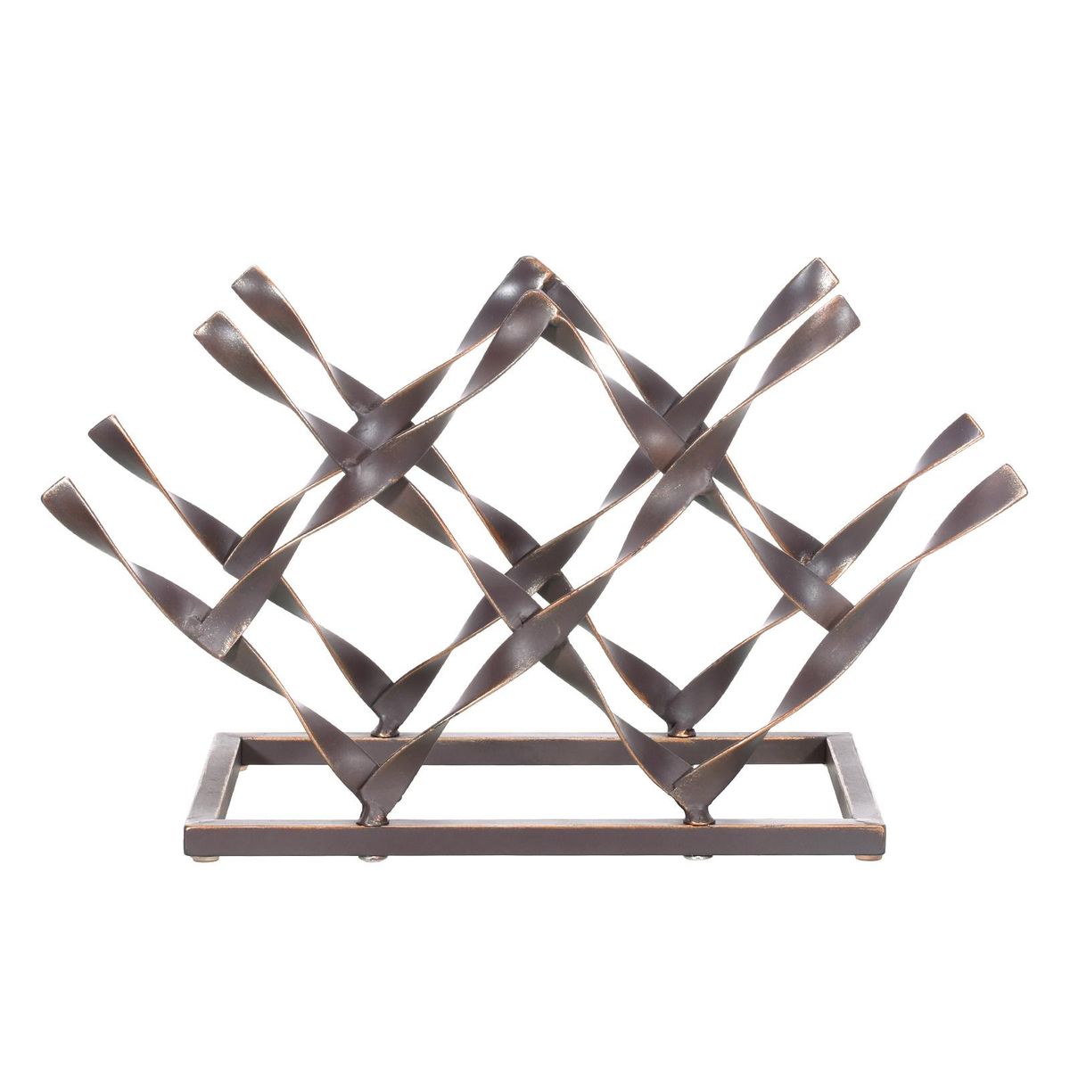 Tomfeel Iron Wine Rack Winebottle Holder Simple and Modern Bottles Organizer Perfect Home Decor, Bar, Sideboard Kitchen Storage (7 Bottles)