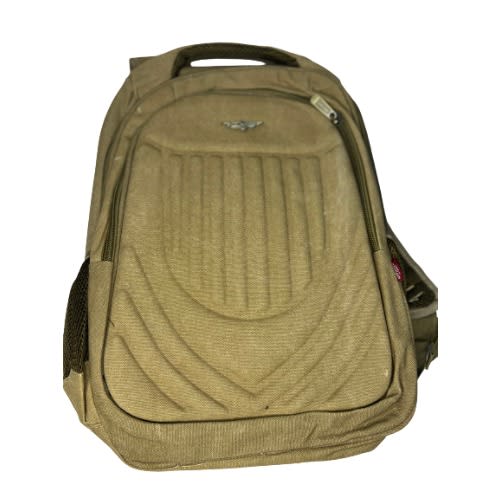 Khaki Backpack School Bag