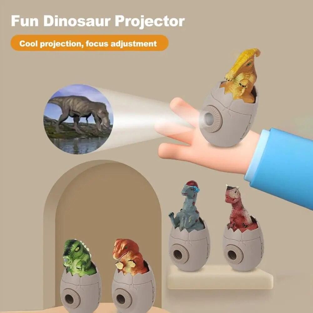 Projection Lamp Compact Dinosaur Egg Projector One-key Start Dinosaur Hatching Eggs Projection Light Kids Toy Decorative