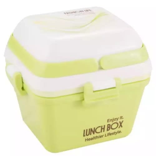 Lunch Box With 3 Layers - Green
