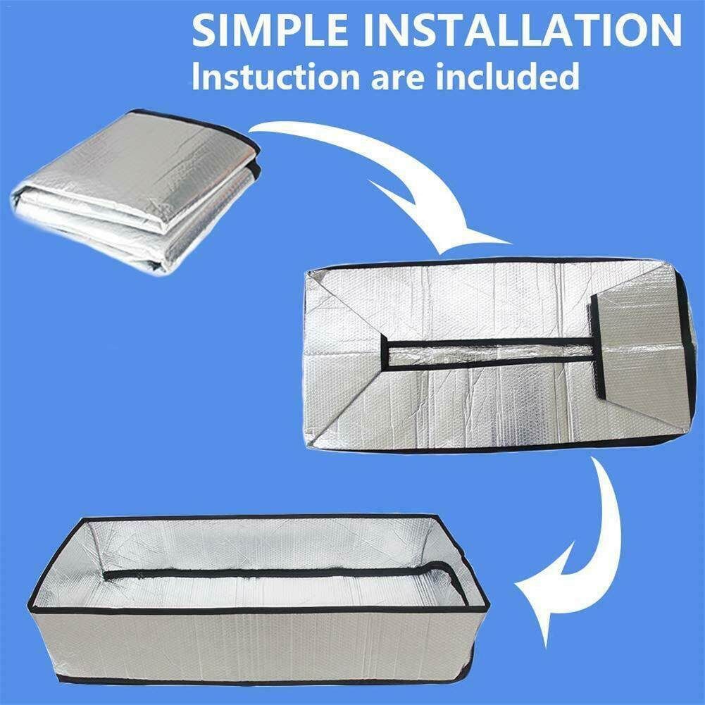 Fireproof Attic Tent Cover Attic Door Insulation Cover Attic Insulator Attic Ladder Insulation Cover Double-sided Aluminum Foil