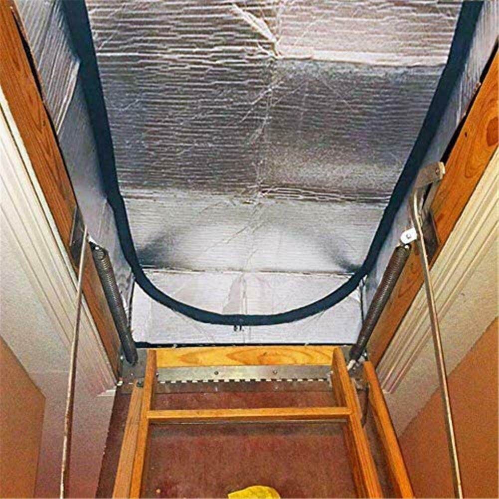 Fireproof Attic Tent Cover Attic Door Insulation Cover Attic Insulator Attic Ladder Insulation Cover Double-sided Aluminum Foil