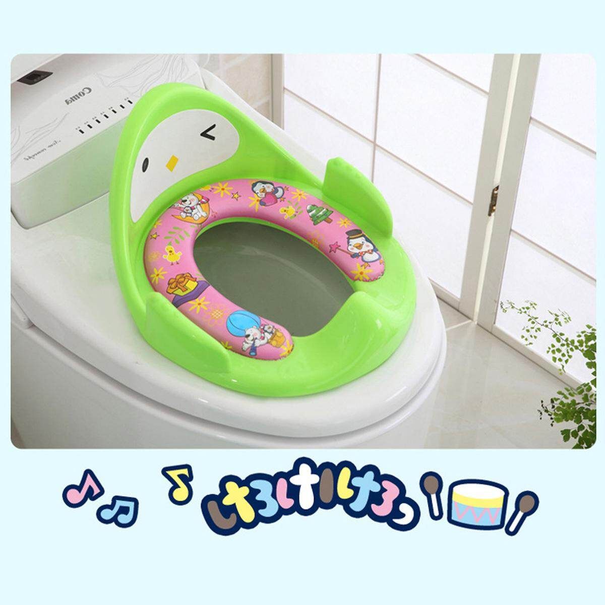 Kids Baby Toddler Children Toilet Seat Cushion Potty Training Ring Pad Cover Toy Green