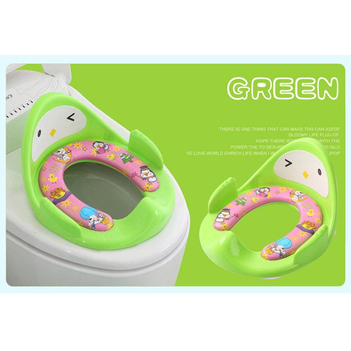 Kids Baby Toddler Children Toilet Seat Cushion Potty Training Ring Pad Cover Toy Green