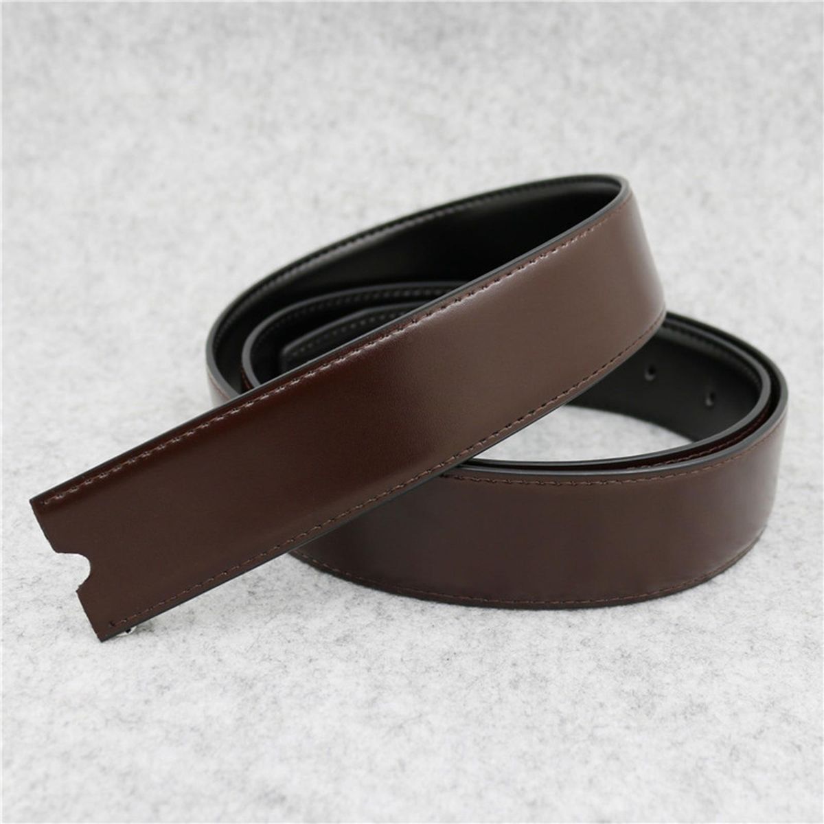 High Quality Leather Strap Automatic Buckle For Adults Men Male Strap