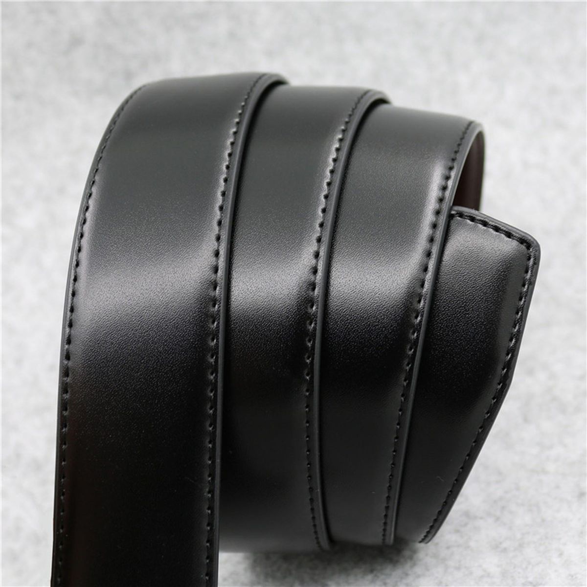 High Quality Leather Strap Automatic Buckle For Adults Men Male Strap