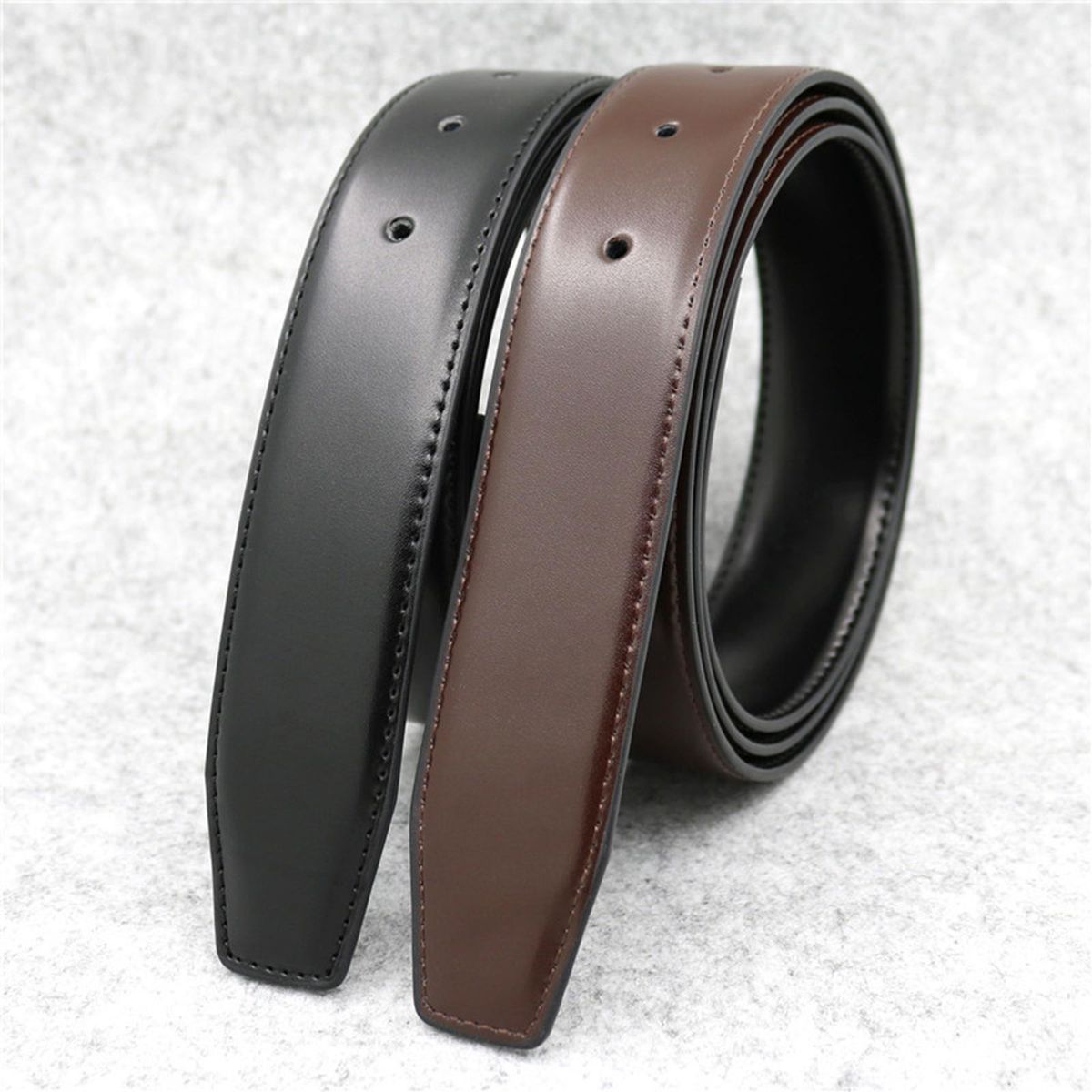High Quality Leather Strap Automatic Buckle For Adults Men Male Strap