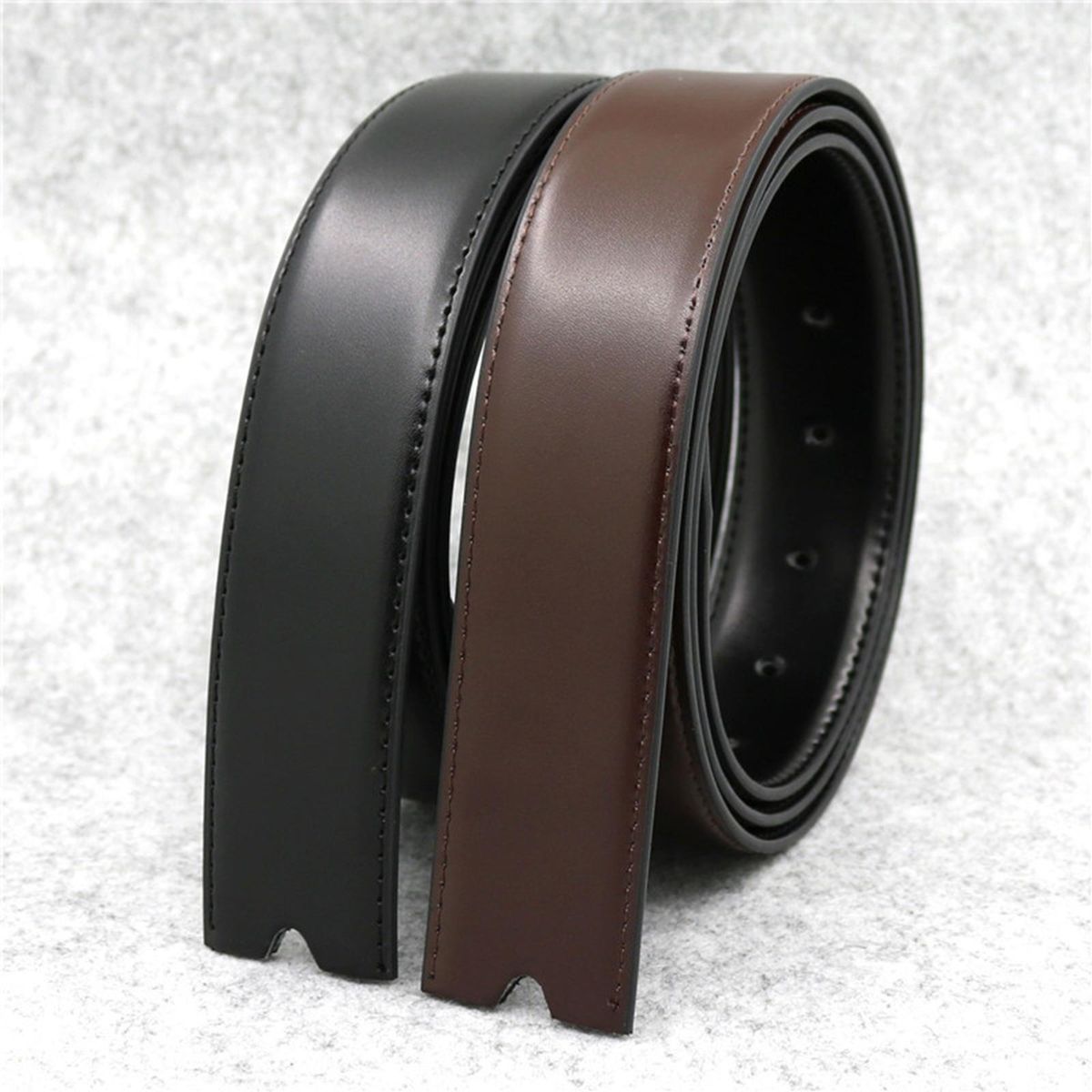 High Quality Leather Strap Automatic Buckle For Adults Men Male Strap