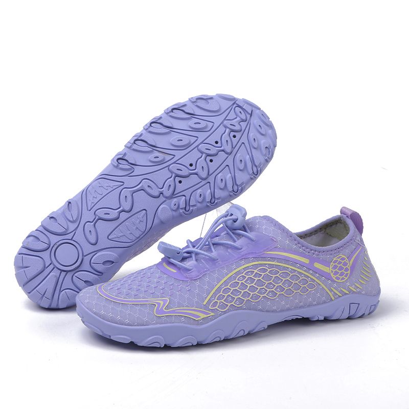 Men's Five Finger Swimming Wading Shoes Beach Shoes Purple