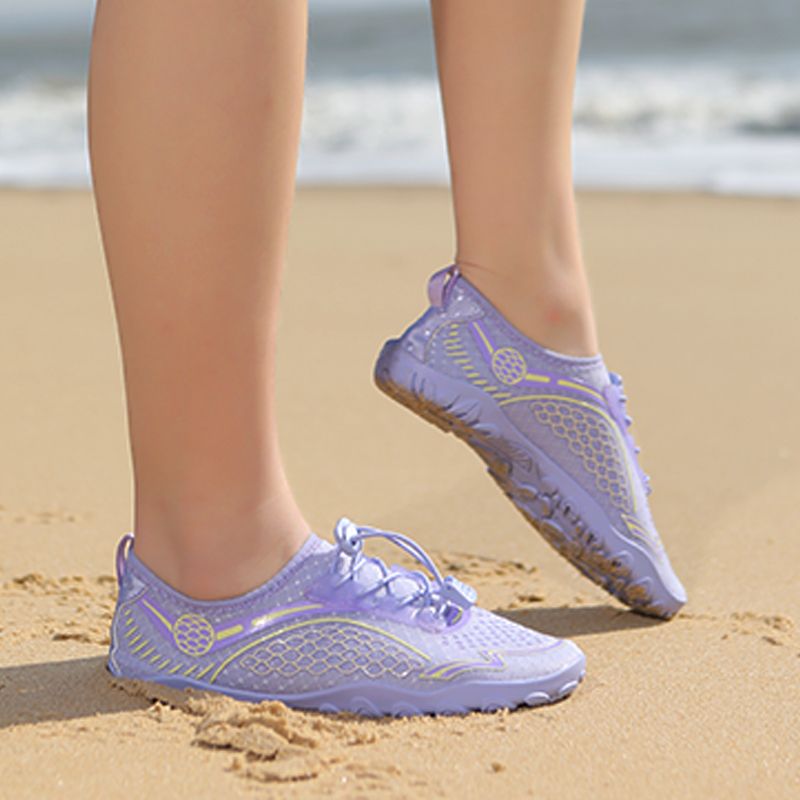 Men's Five Finger Swimming Wading Shoes Beach Shoes Purple