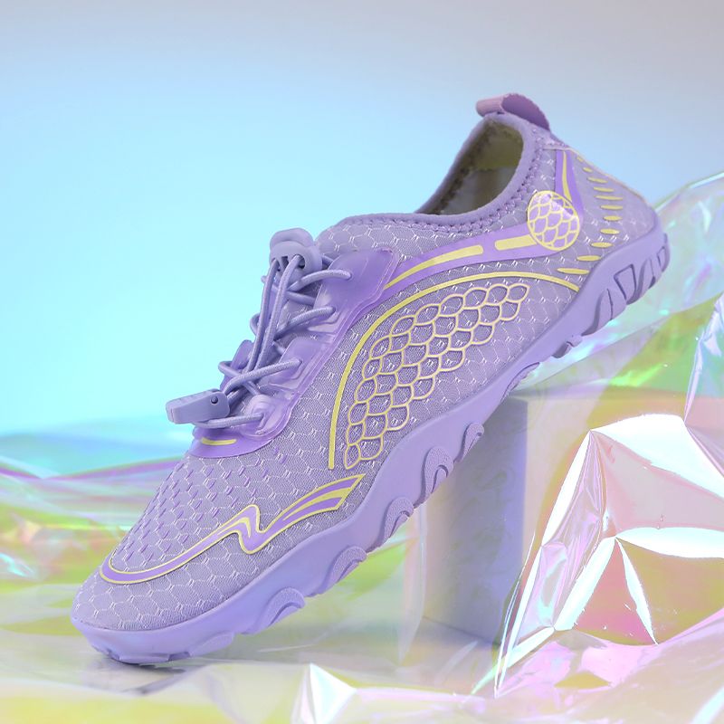 Men's Five Finger Swimming Wading Shoes Beach Shoes Purple