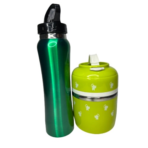 2in1 Back To School Food Flask & Water Bottle