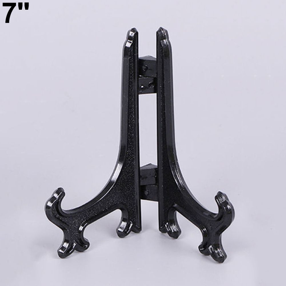 3/5/7/9 Inch Display Easel Stand Plate Bowl Picture-Black
