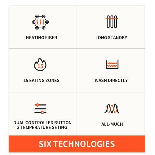 Heated Vest For Men Women 15-Zone Winter Electric Heating