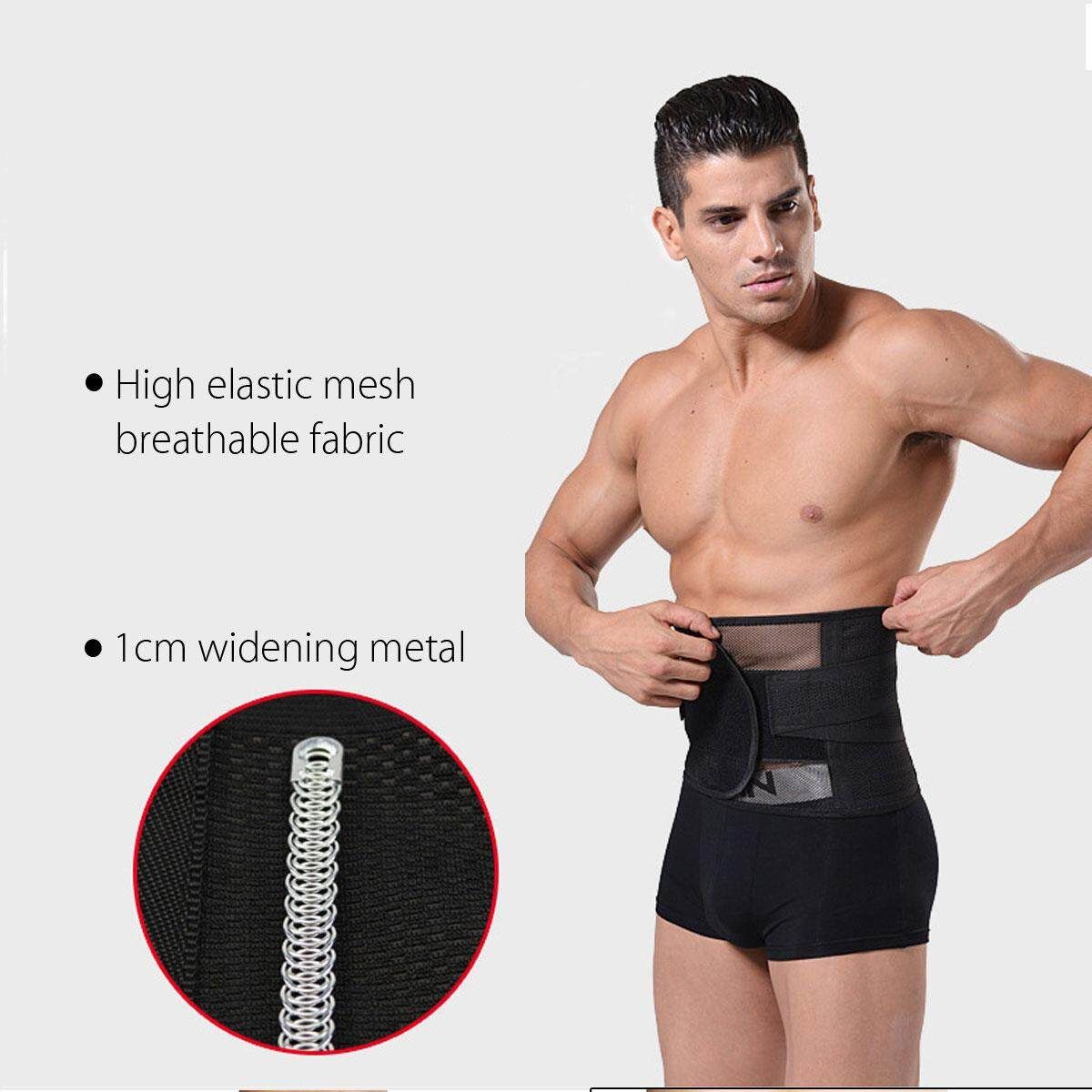 Men&Women Tummy Belly Abdomen Trimmer Body Slimming Waist Belt Shape L