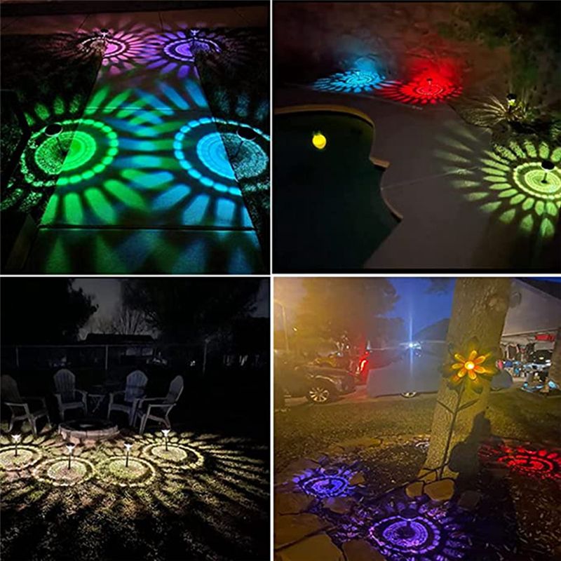4PCS Solar Street Light Lawn Light Waterproof Solar Street