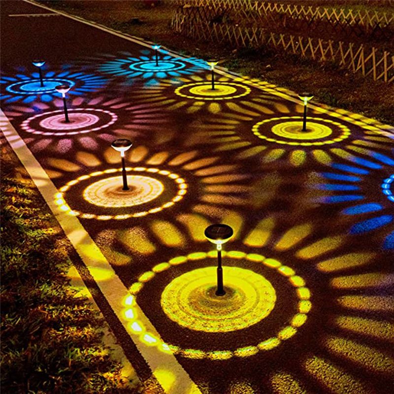 4PCS Solar Street Light Lawn Light Waterproof Solar Street
