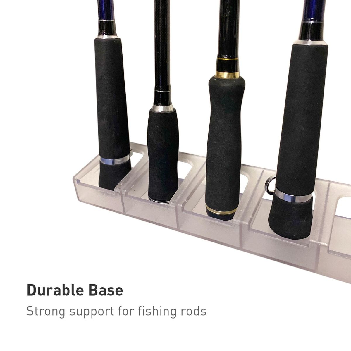 Fishing Rod Rack for 6 Fishing Rods Wall Mounted Fishing Pole Storage Rack Stand Holder