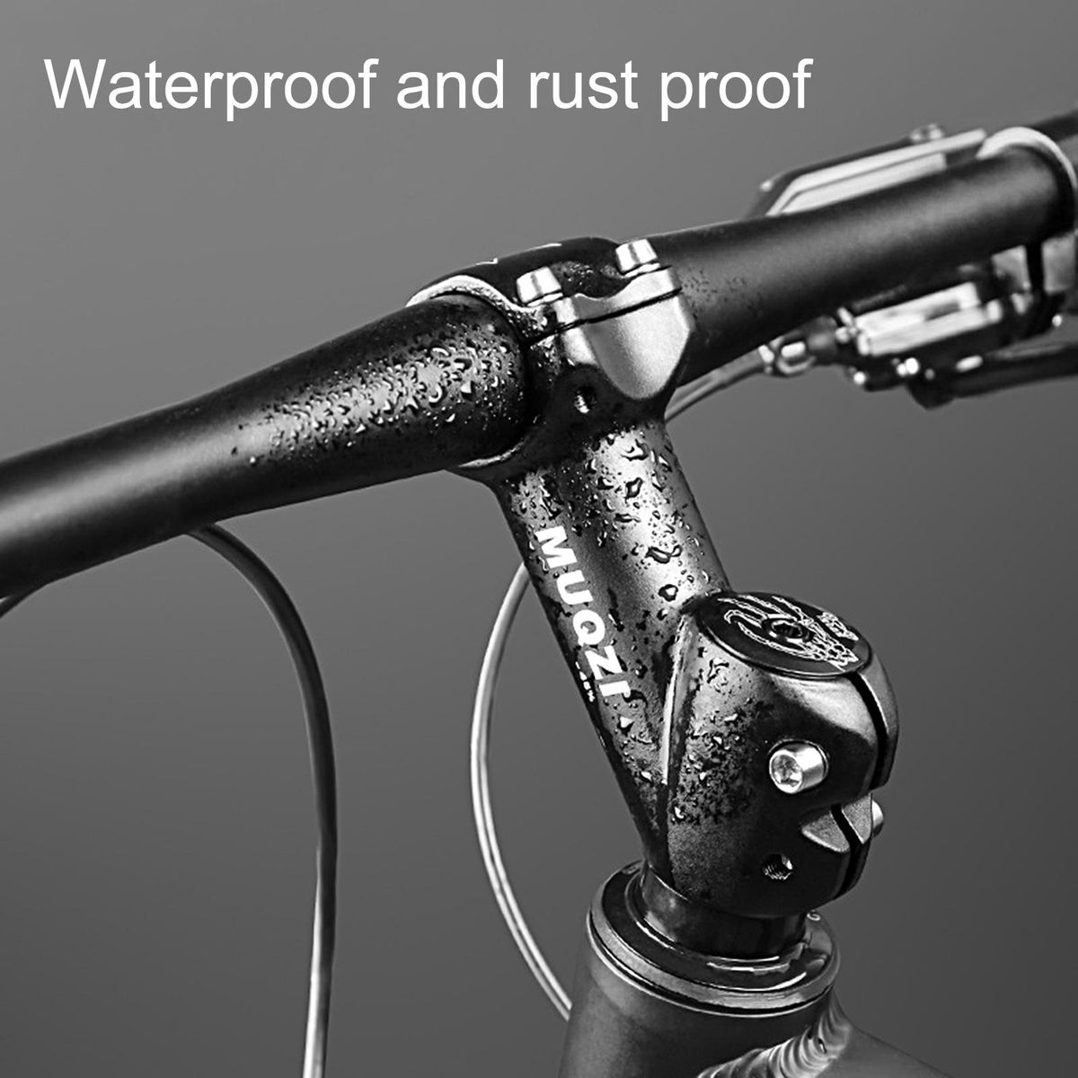 Handlebar Stem 31.8mm Aluminum Alloy Handlebar Stem Angle Riser Black