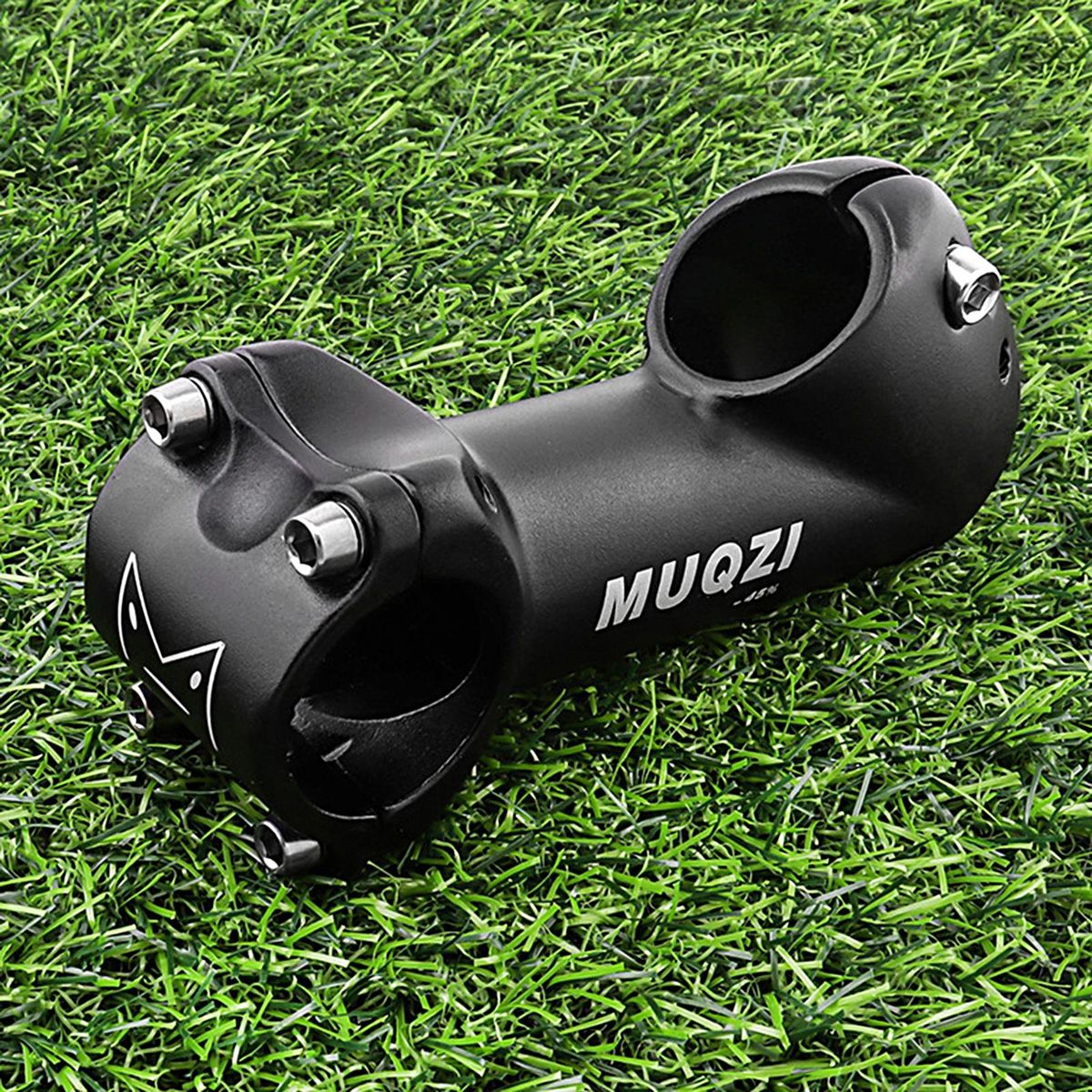 Handlebar Stem 31.8mm Aluminum Alloy Handlebar Stem Angle Riser Black