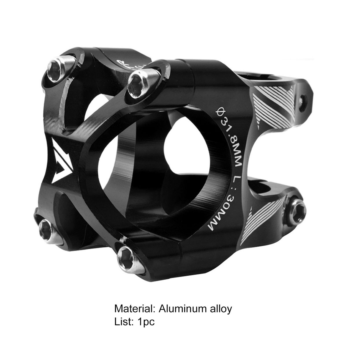 Bicycle Stem Bright Colors Handlebar Stem Black