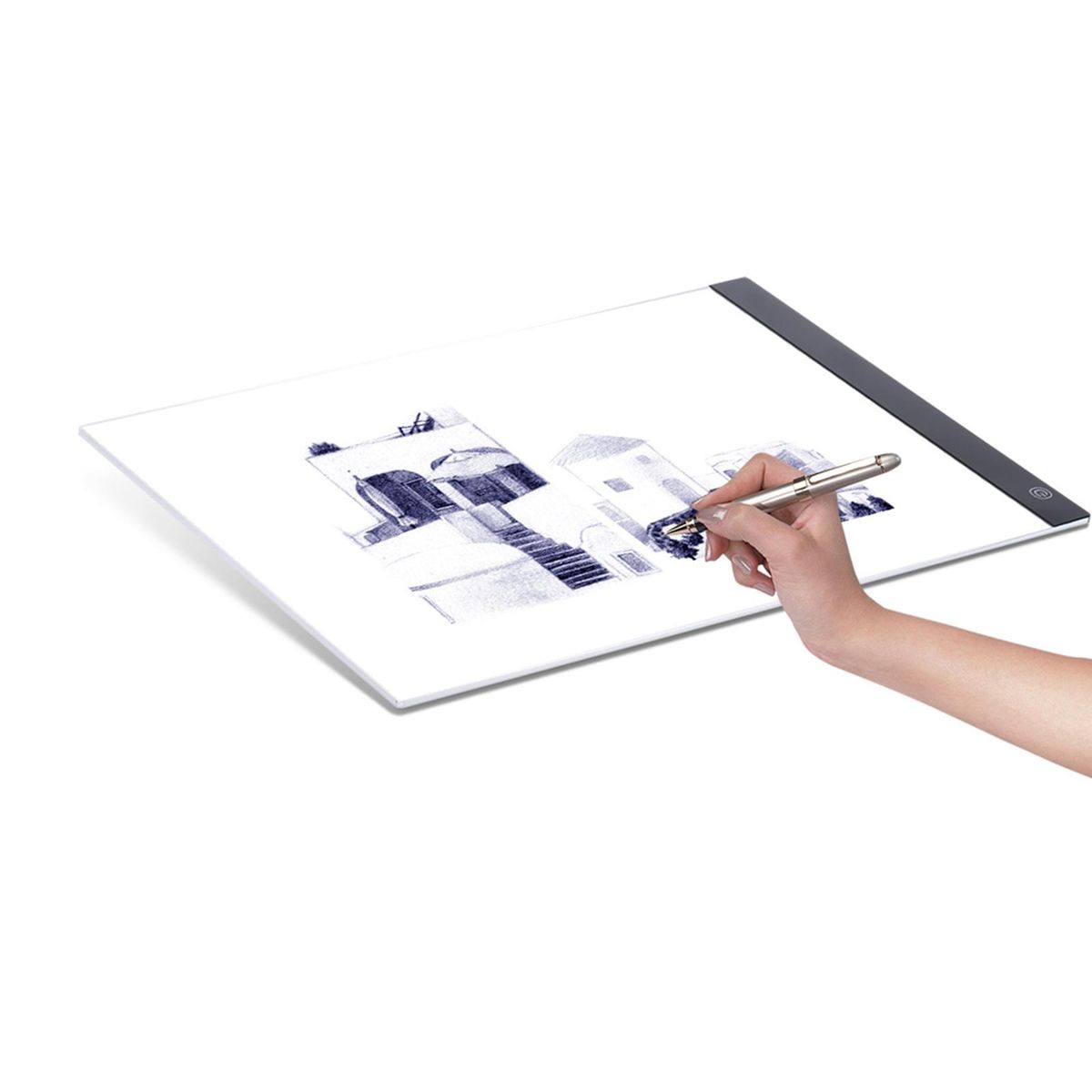 Portable A3 LED Light Box Drawing Tracing Tracer Copy Board Table Pad Panel Copyboard with Memory Function Stepless Brightness Control for Artist Animation Tattoo Sketching Architecture Calligraphy Stenciling Diamond Jewel Pa