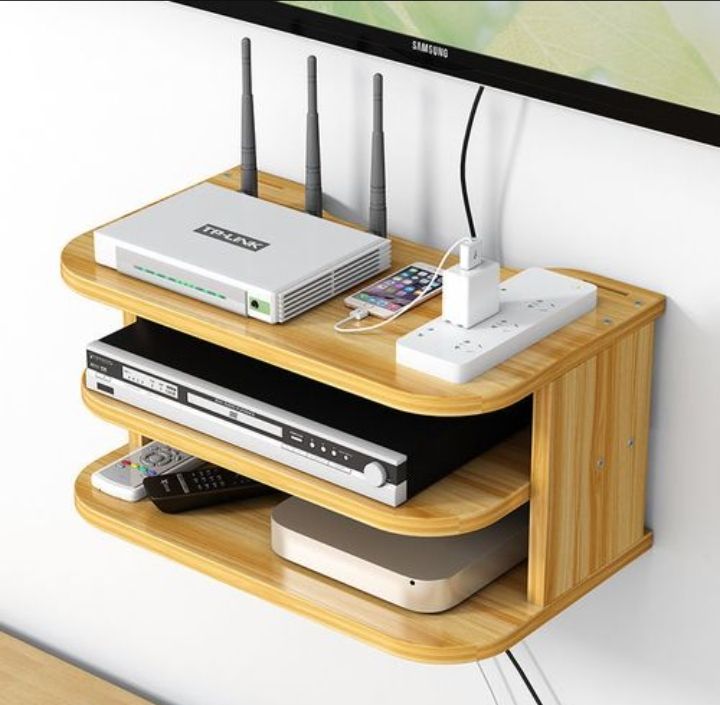 TV Wall Shelf Decor - DVD AUDIO Floating Shelf