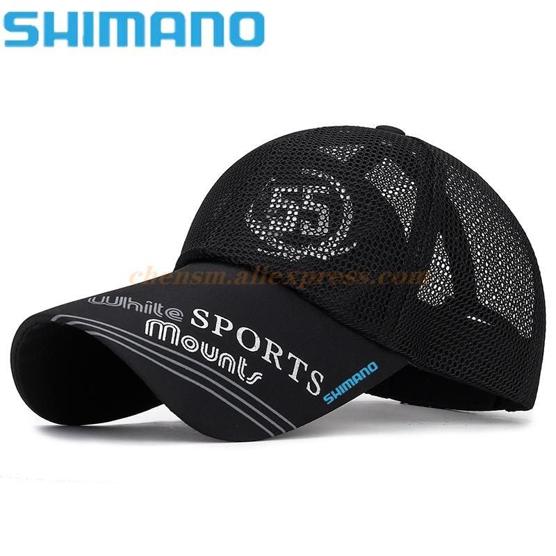 Shimano Fishing Hat Men's Outdoor Sun Protection Sunshade Fishing Hat Sports Quick-drying Hiking Riding Hat Baseball Net Cap