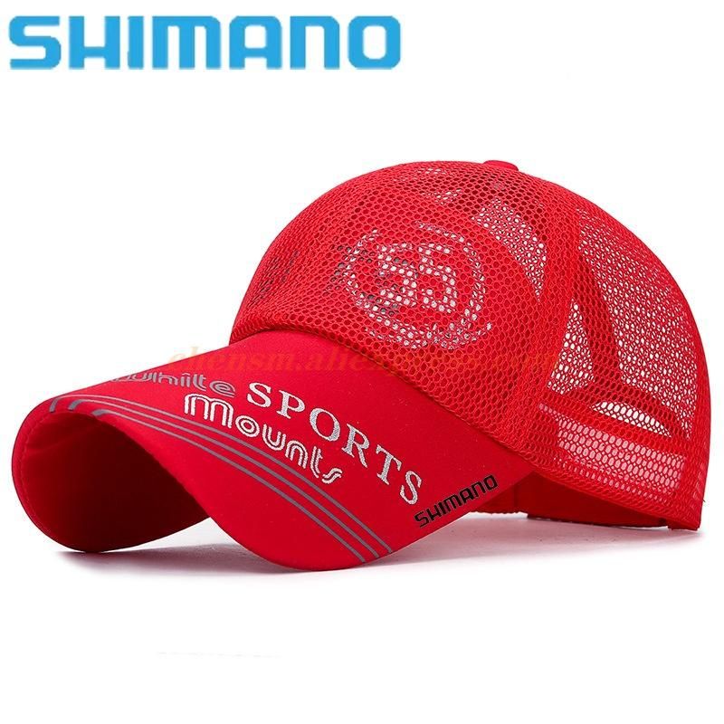 Shimano Fishing Hat Men's Outdoor Sun Protection Sunshade Fishing Hat Sports Quick-drying Hiking Riding Hat Baseball Net Cap