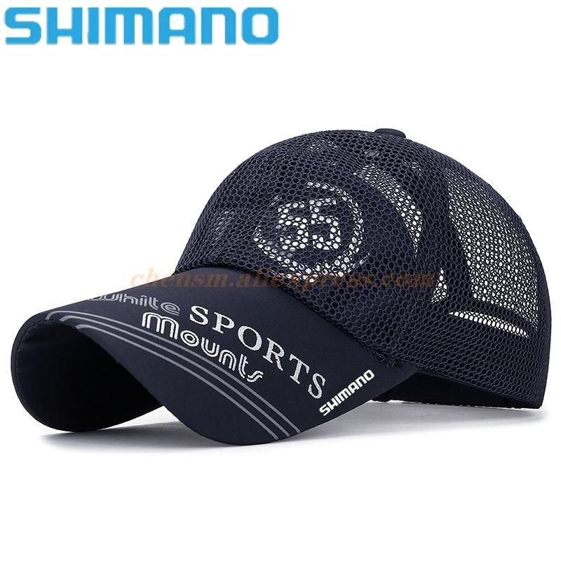 Shimano Fishing Hat Men's Outdoor Sun Protection Sunshade Fishing Hat Sports Quick-drying Hiking Riding Hat Baseball Net Cap