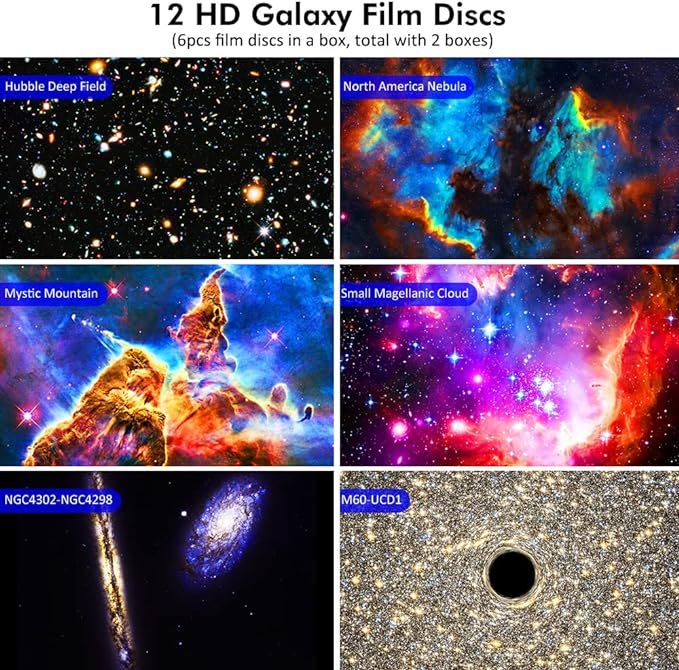 Star Projector HD Image Large Projection Area LED Lights For Bedroom Night Light