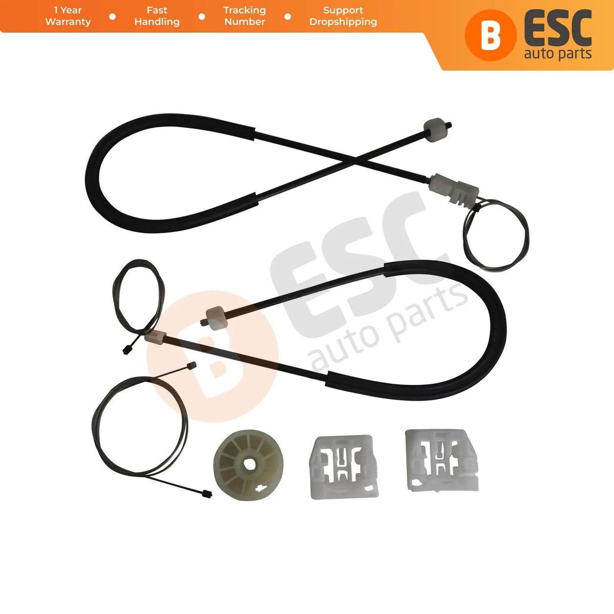 ESC Auto Parts EWR625 Electrical Power Window Regulator Repair Kit Front Left 4/5 Door for Rover 75  1999-2005 Ship From Turkey