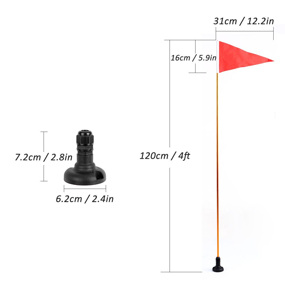Kayak Safety Flag Mount Kit Universal Kayak DIY Accessories
