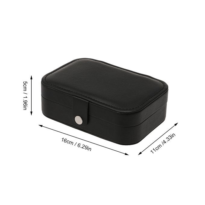 Jewelry Box Necklace Ring Storage Organizer Double Layer
