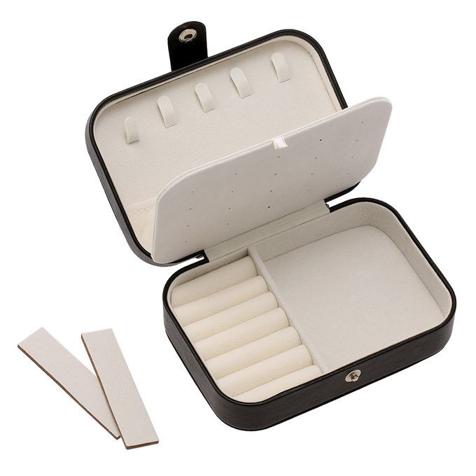 Jewelry Box Necklace Ring Storage Organizer Double Layer