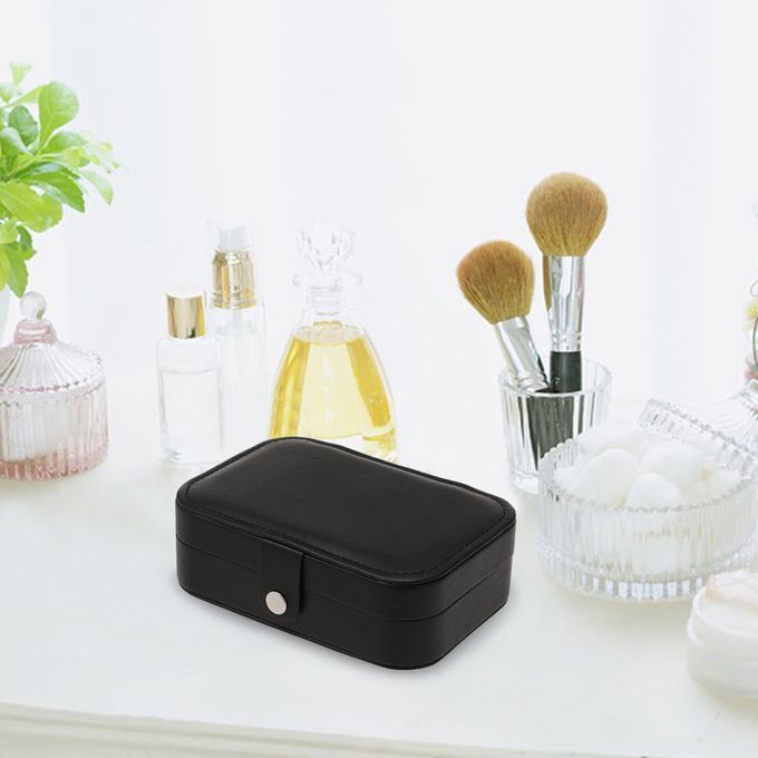 Jewelry Box Necklace Ring Storage Organizer Double Layer