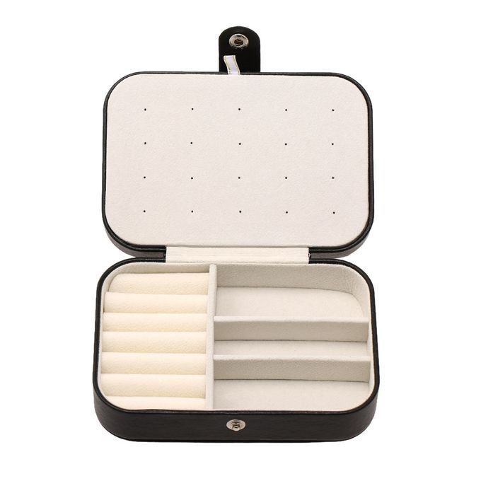 Jewelry Box Necklace Ring Storage Organizer Double Layer