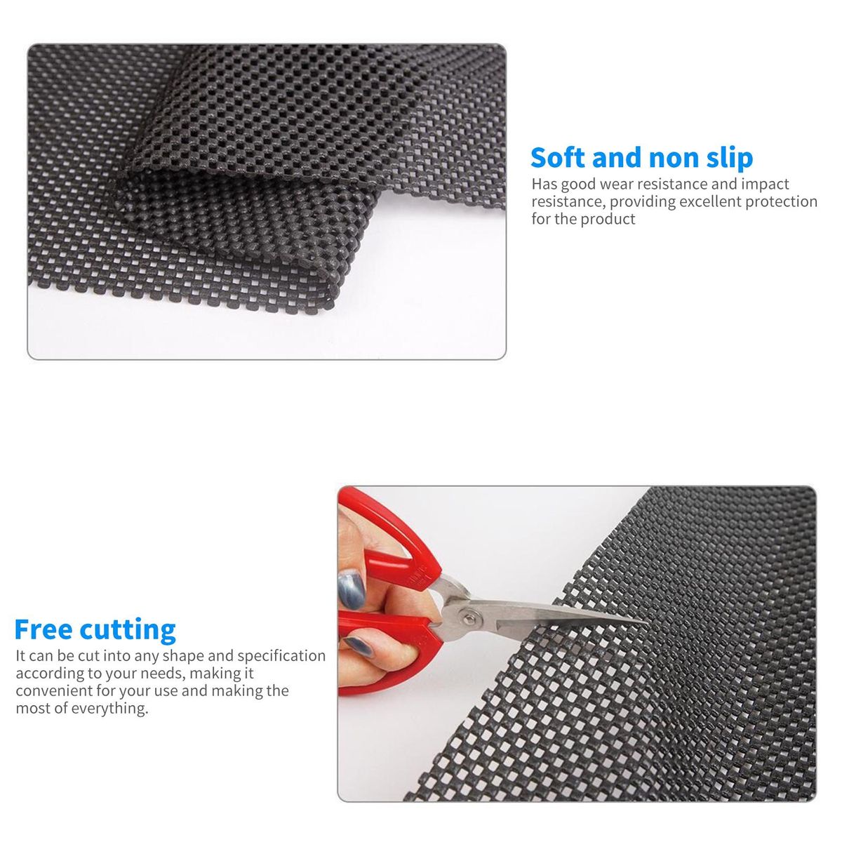 Universal Car Roof Mat for Cargo Bag Mesh Rubber Mat Anti-Slip for Car Roof Carrier Bag 47''X35''