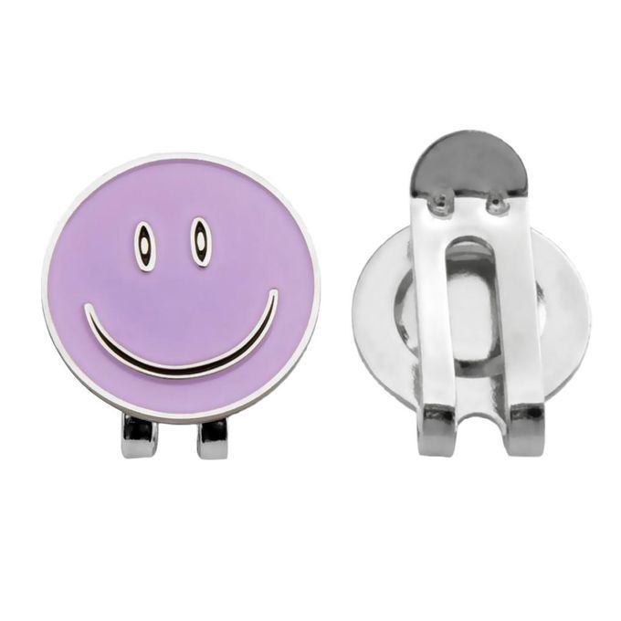 Set Of 3 Funny Happy Face Golf Ball Markers With Magnetic Golf Hat