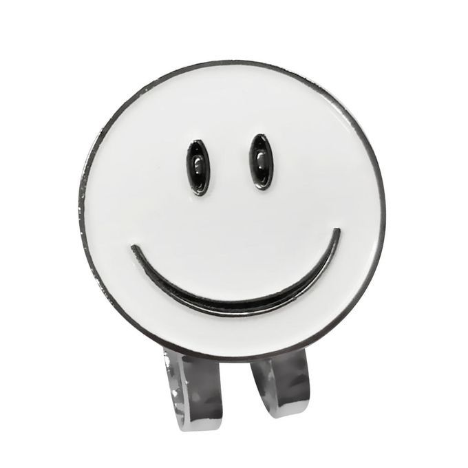 Set Of 3 Funny Happy Face Golf Ball Markers With Magnetic Golf Hat